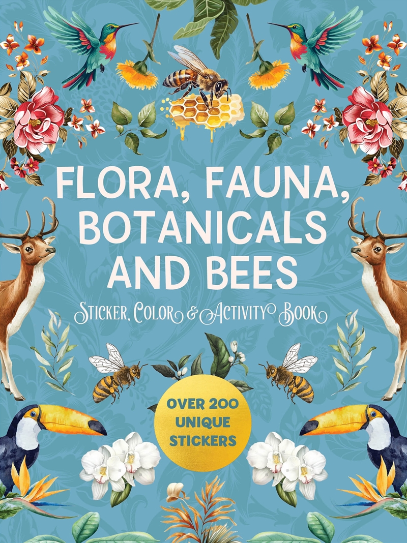 Flora, Fauna, Botanicals, and Bees Sticker, Color & Activity Book/Product Detail/Adults Activity Books