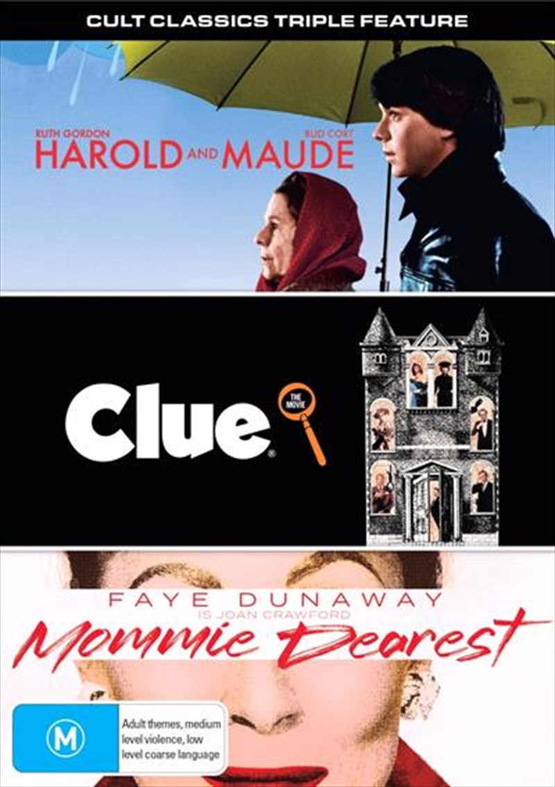 Harold and Maude / Mommie Dearest / Clue  Cult Classics Triple Feature/Product Detail/Drama