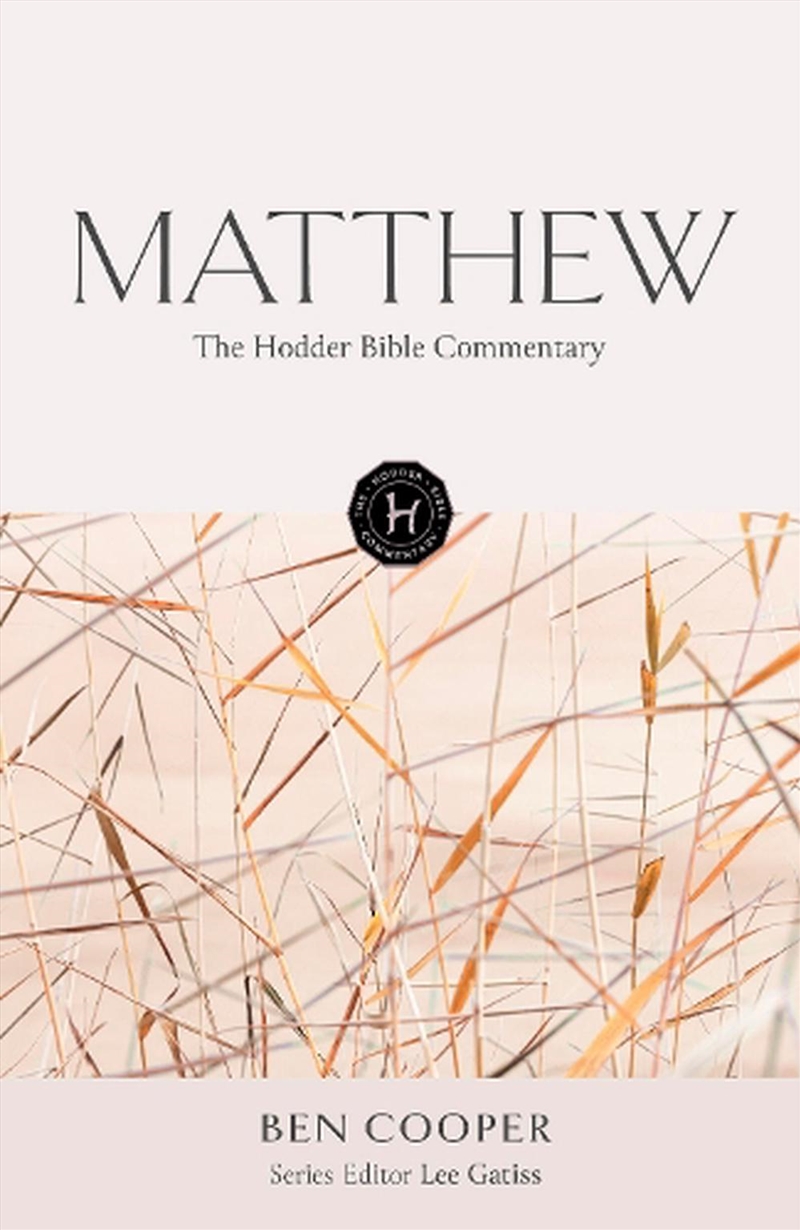 The Hodder Bible Commentary: Matthew/Product Detail/Religion & Beliefs