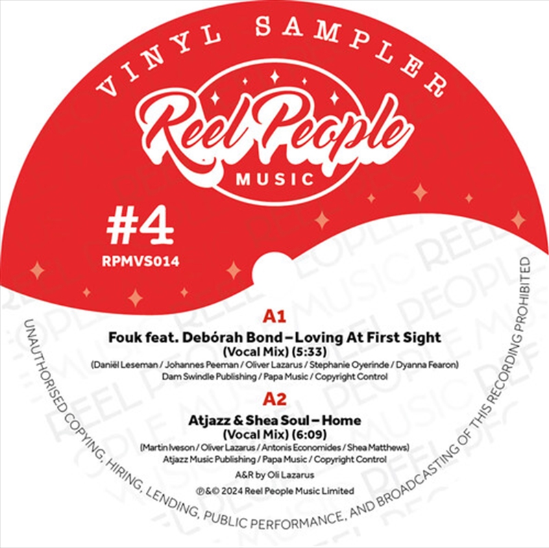 Reel People Music Vinyl Sampler Vol.4 (12")/Product Detail/Dance