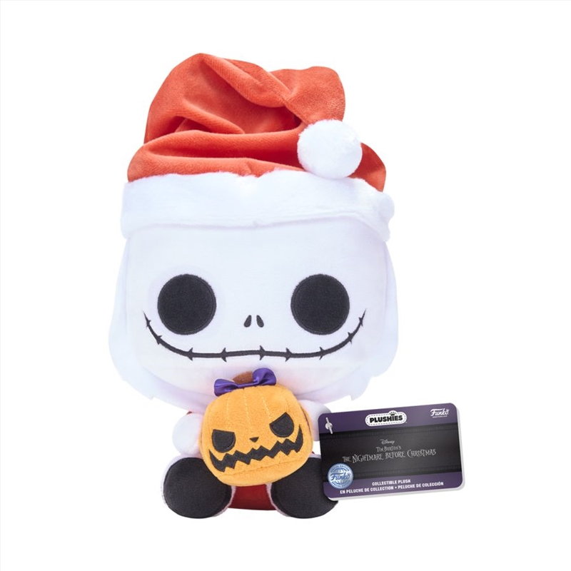 The Nightmare Before Christmas - Santa Jack (with Jack-o-lantern) US Exclusive 7" Pop! Plush [RS/Product Detail/Plush Toys