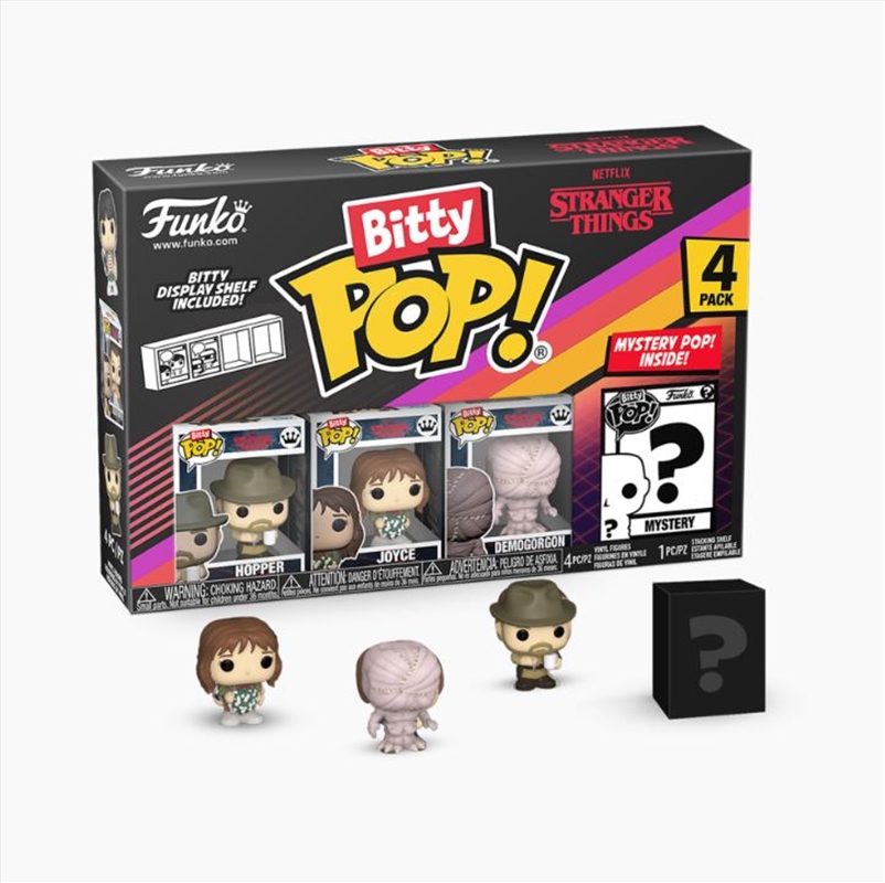 Stranger Things - Hopper Bitty Pop! 4-Pack/Product Detail/Funko Collections