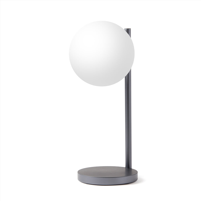 Lexon Bubble Desk Lamp With Built-In Wireless Charger - Gunmetal/Product Detail/Lighting