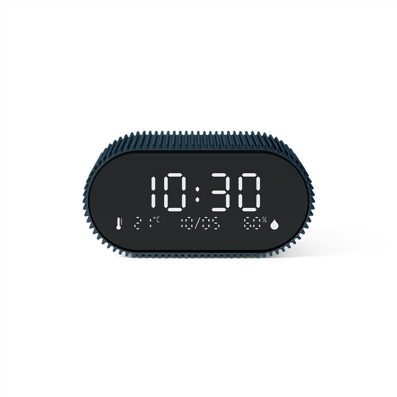 Lexon Ray Clock Lcd Alarm Clock With Temperature / Humidity Display - Blue/Product Detail/Clocks