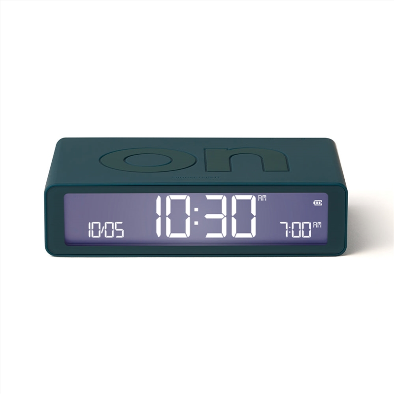 Lexon Flip Classic Reversible Alarm Clock - Blue/Product Detail/Clocks