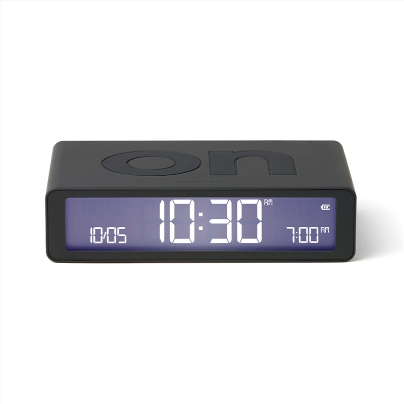 Lexon Flip Classic Reversible Alarm Clock - Grey/Product Detail/Clocks