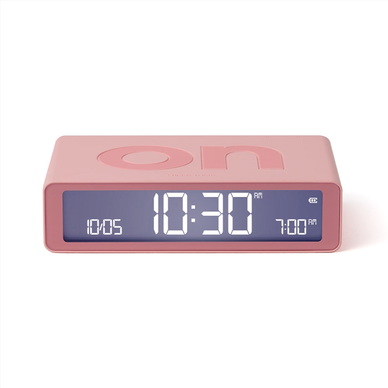 Lexon Flip Classic Reversible Alarm Clock - Pink/Product Detail/Clocks