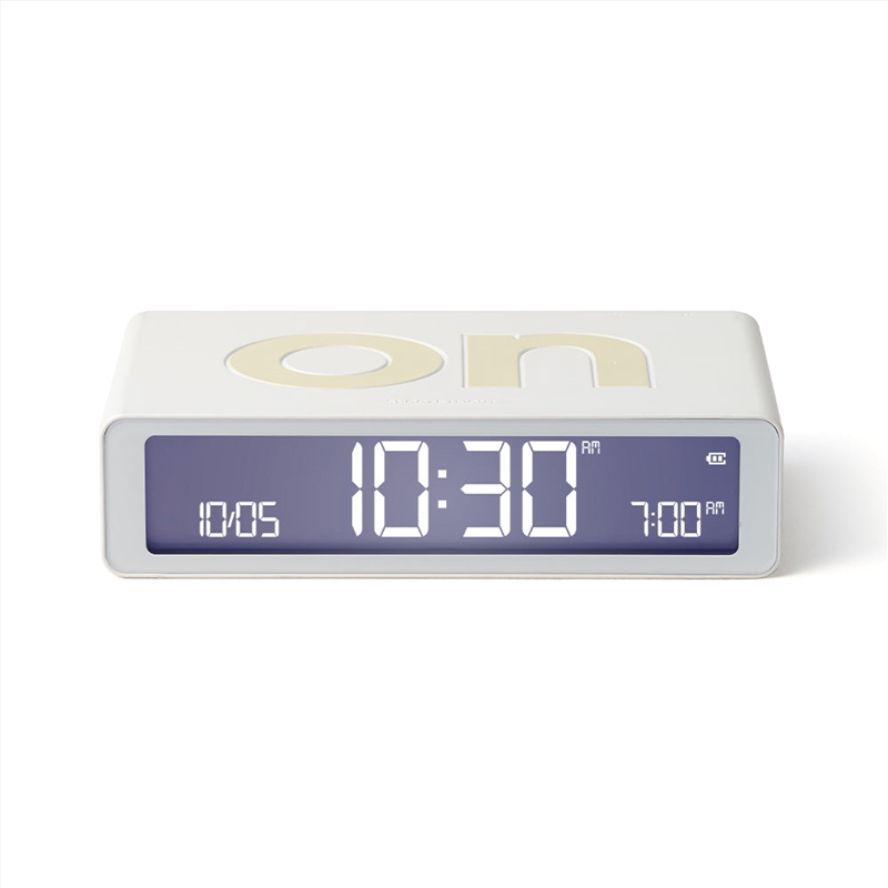 Lexon Flip Classic Reversible Alarm Clock - White/Product Detail/Clocks