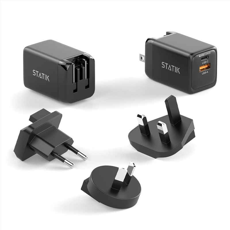 STATIK 45W BlitzCharge Dual Power Adapter - Black/Product Detail/Electronics