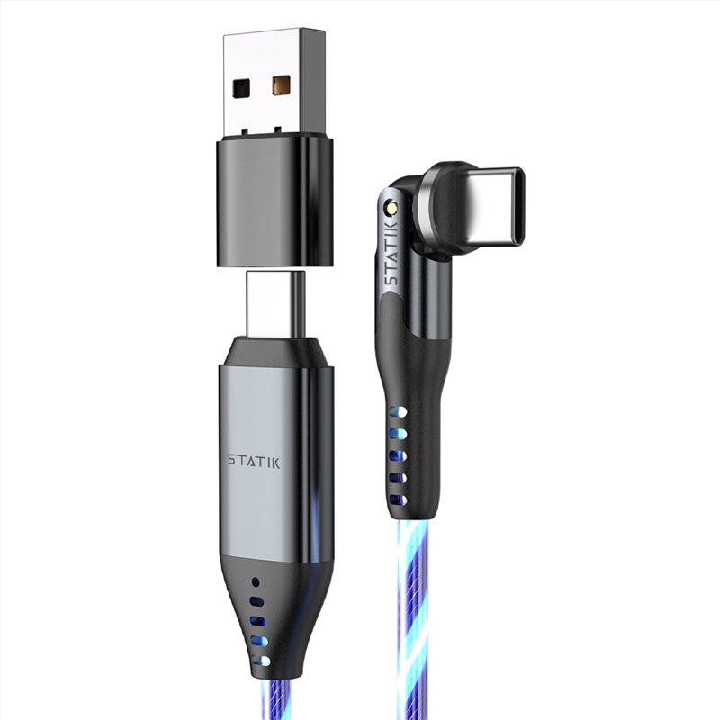 STATIK PowerPivot Pro Glowing LED USB-C to USB-C 1mtr/Product Detail/Cables