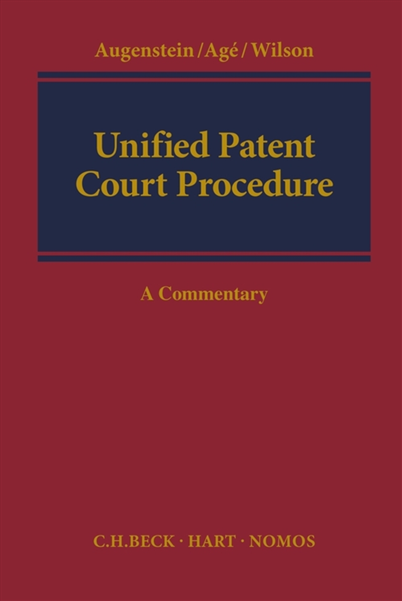 Unified Patent Court Procedure: A Commentary/Product Detail/Reading