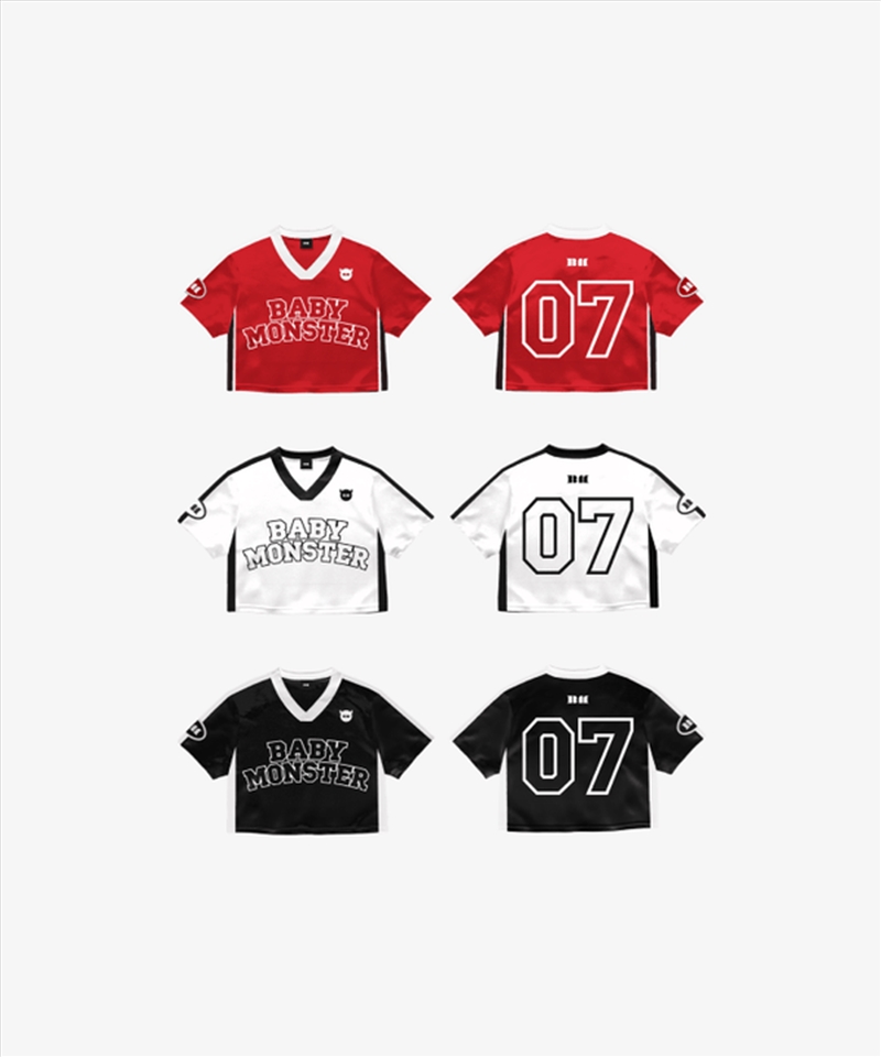 Babymonster - Drip 1st Full Album Official MD Crop Jersey Red/Product Detail/KPOP Merch