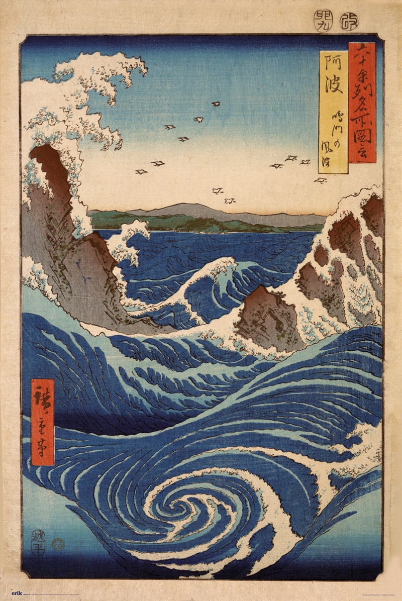 Hiroshige Naruto Whirlpools Poster/Product Detail/Posters & Prints