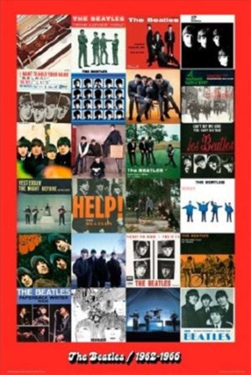 The Beatles Era 1962-1966 Red Poster/Product Detail/Posters & Prints