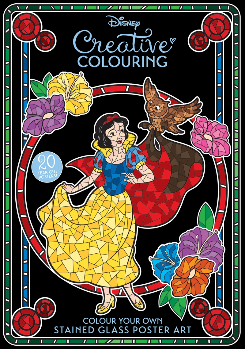 Disney: Stained Glass Adult Poster Book (Starring Snow White)/Product Detail/Adults Activity Books