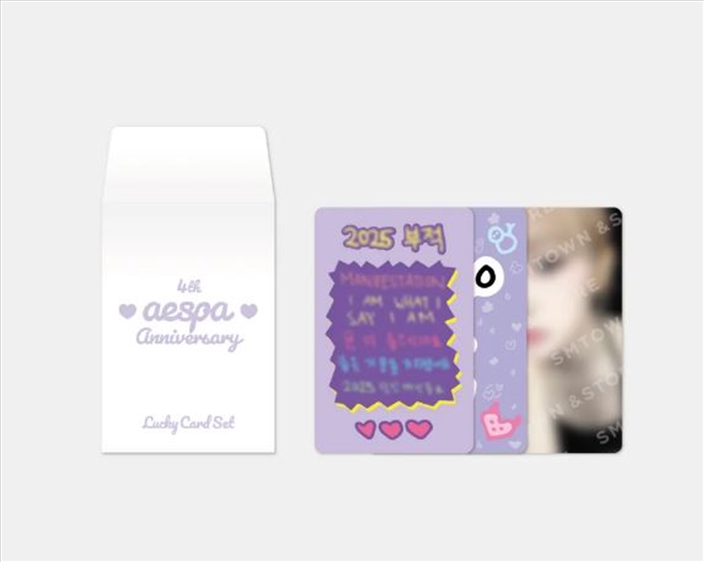 Aespa - 4th Anniversary Official Md Lucky Card Set - Giselle/Product Detail/KPOP Merch