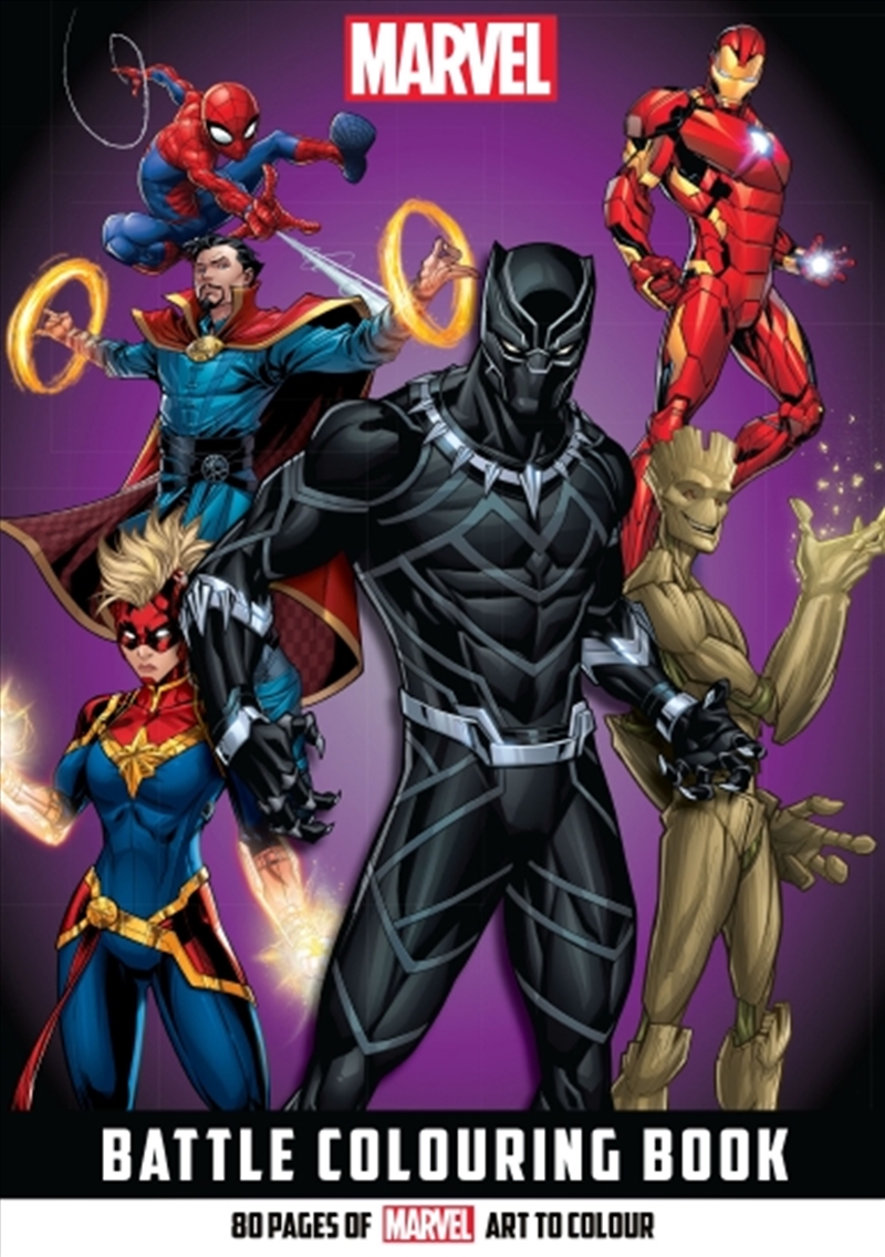 Marvel: Battle Adult Colouring Book (Featuring Black Panther)/Product Detail/Kids Colouring