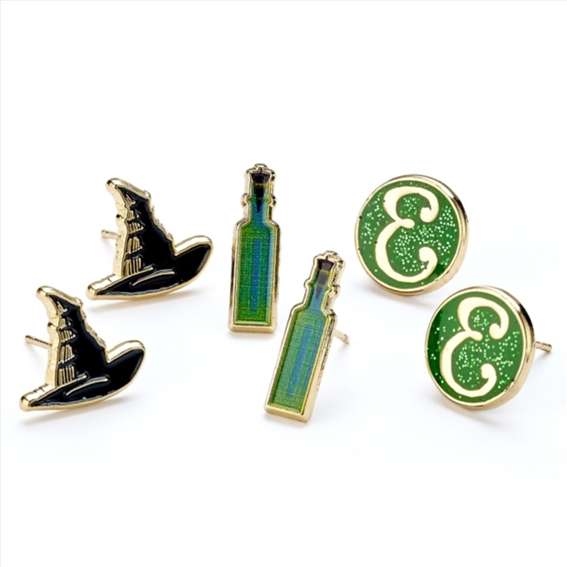 Wicked Hat. Potion And E Logo Stud Earring Set/Product Detail/Jewellery