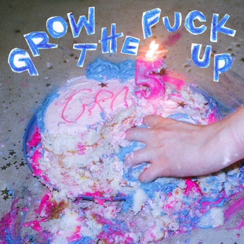 Grow The Fuck Up - Twister— Base Cobalt Blue W/ White And Baby Blue Spokes Vinyl/Product Detail/Alternative