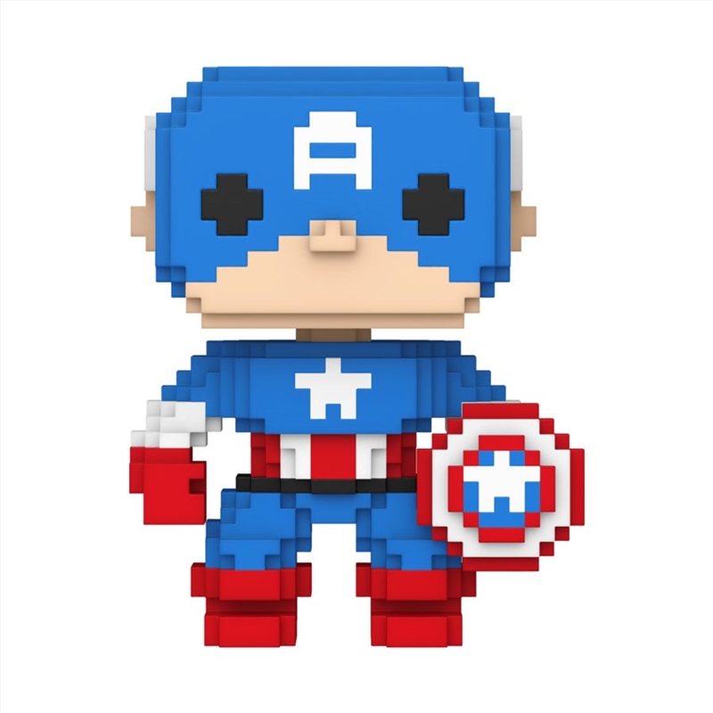 Marvel: 8-Bit - Captain America 8-Bit Pop! RS/Product Detail/Standard Pop Vinyl