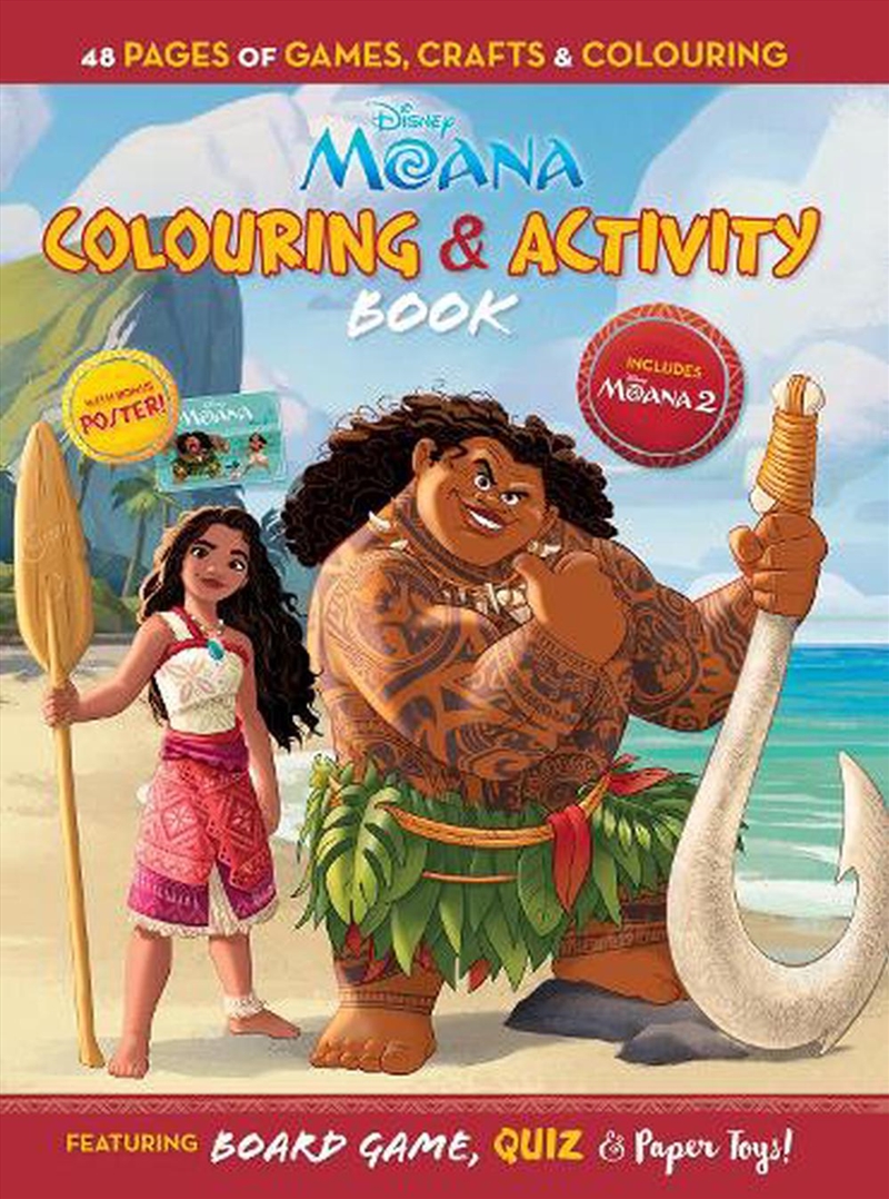 Moana 2: Colouring and Activity Book (Disney) EMBARGOED OCTOBER 15, 2024/Product Detail/Kids Activity Books