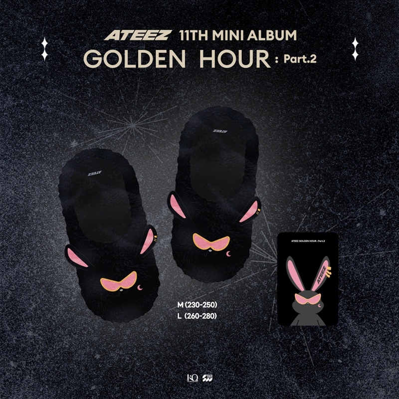 Ateez - Golden Hour : Part.2 Pop Up Official Md Mito Fur Slippers L(260-280)/Product Detail/KPOP Merch