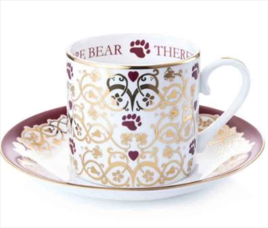 Charlie Bear Cup & Saucer Set Always Room For One More/Product Detail/Drinkware