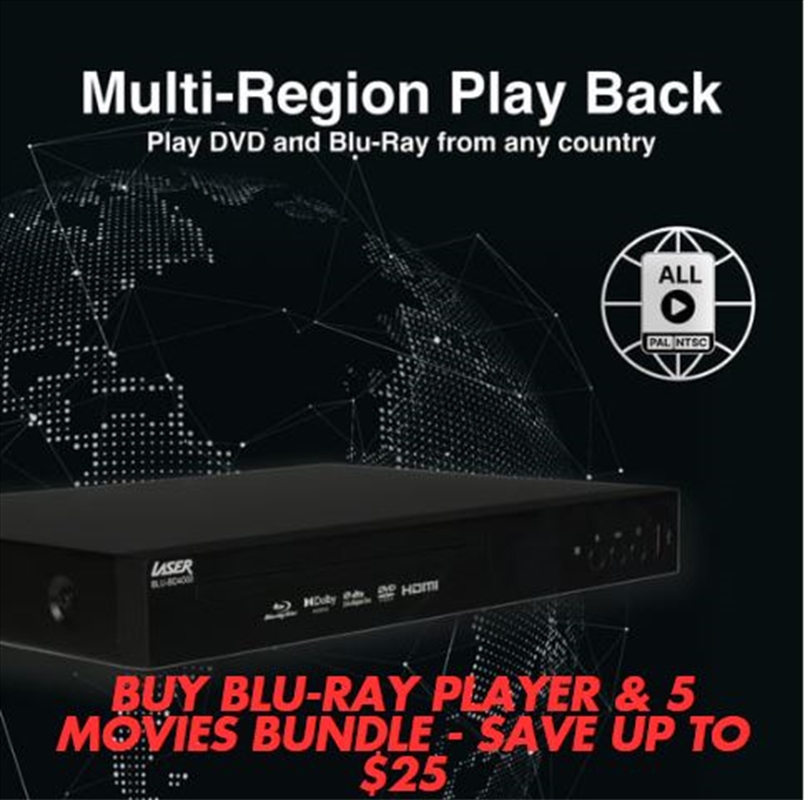 Blu-Ray Player + 5 Movies Bundle/Product Detail/Media Players