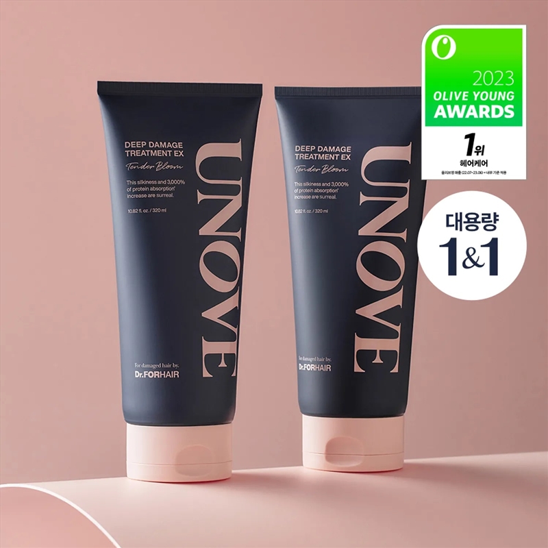 Unove Deep Damage Treatment Ex 320ml Double Pack Tender Bloom 320ml Double Pack/Product Detail/Beauty Products