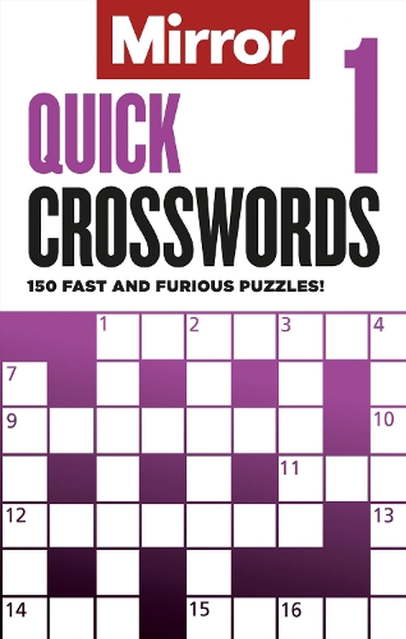 The Mirror: Quick Crosswords 1/Product Detail/Adults Activity Books