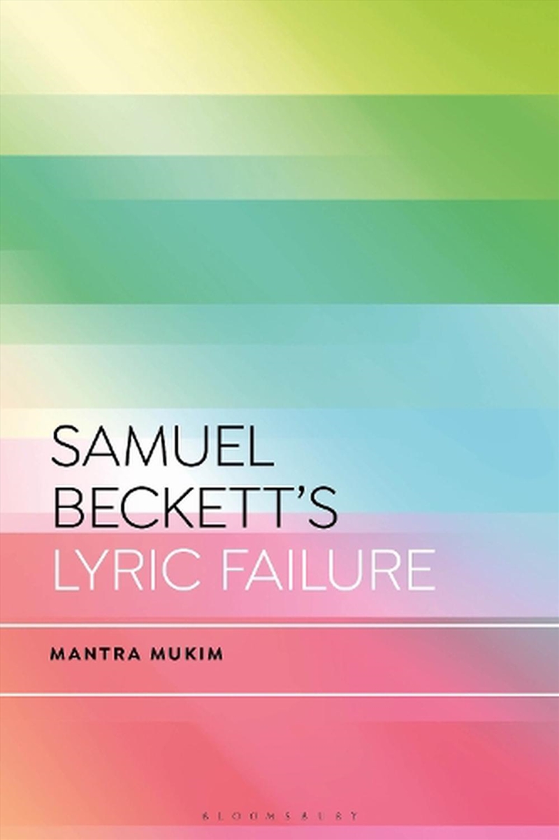 Samuel Beckett's Lyric Failure/Product Detail/Literature & Poetry