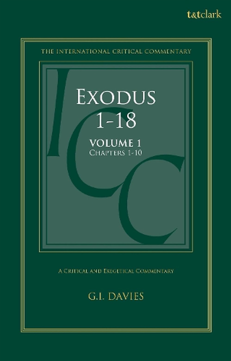 Exodus 1-18: A Critical and Exegetical Commentary: Volume 1: Chapters 1-10/Product Detail/Religion & Beliefs