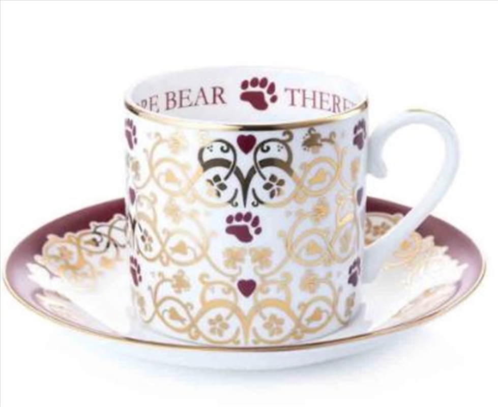 Charlie Bear Cup & Saucer Set Always Room For One More/Product Detail/Drinkware