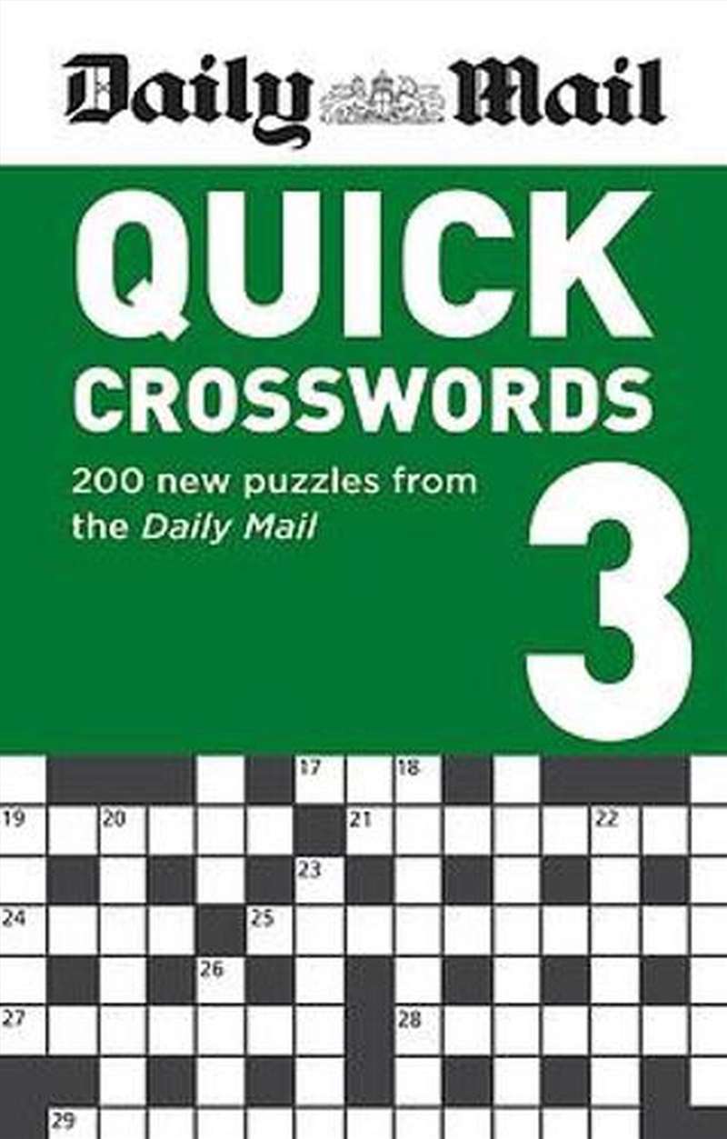 Daily Mail Quick Crosswords Vo/Product Detail/Adults Activity Books