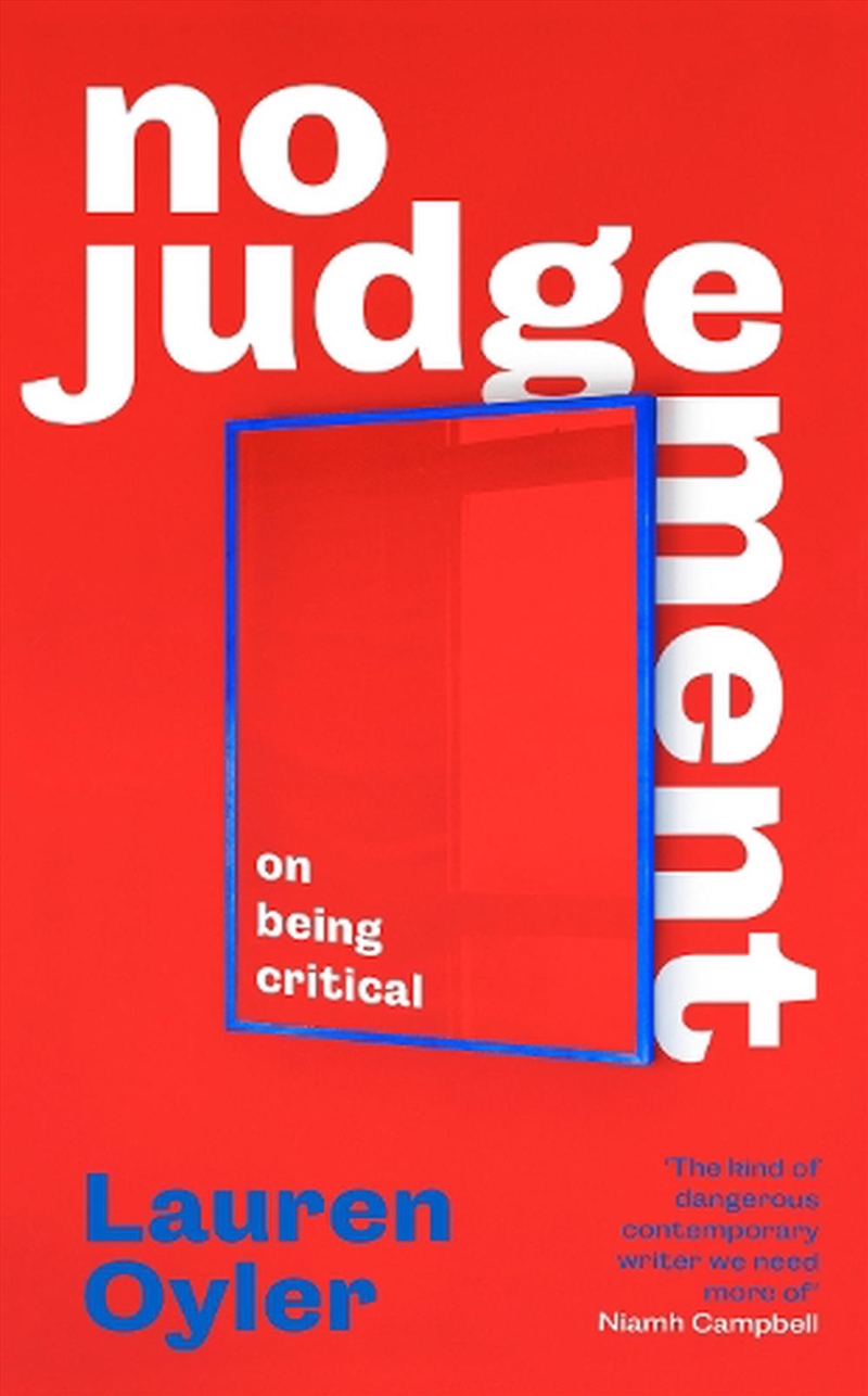 No Judgement/Product Detail/Literature & Poetry