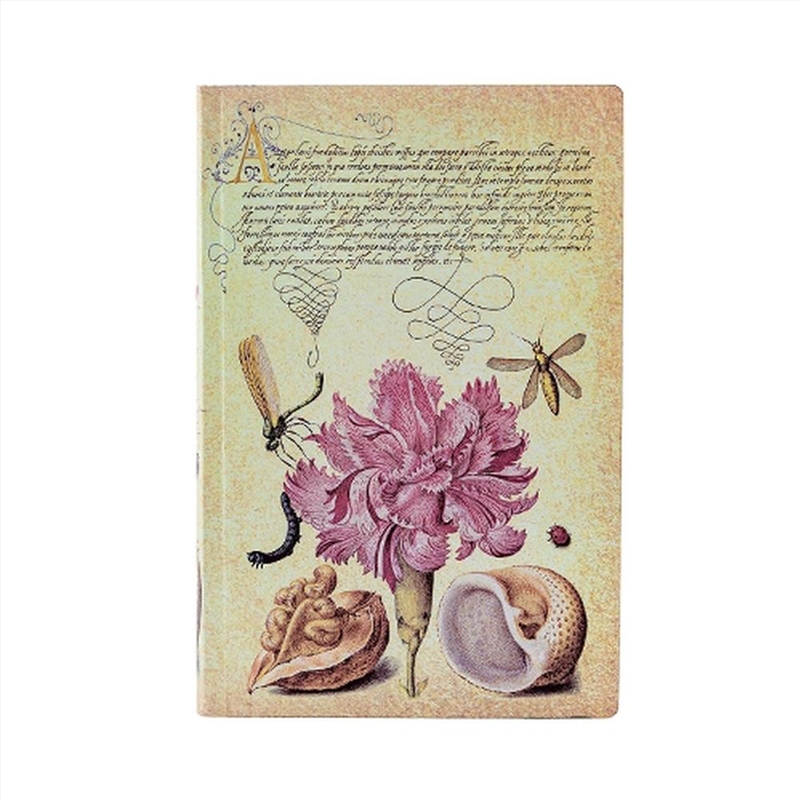 Pink Carnation (Mira Botanica) Mini Lined Softcover Flexi Journal (Elastic Band Closure)/Product Detail/Notebooks & Journals