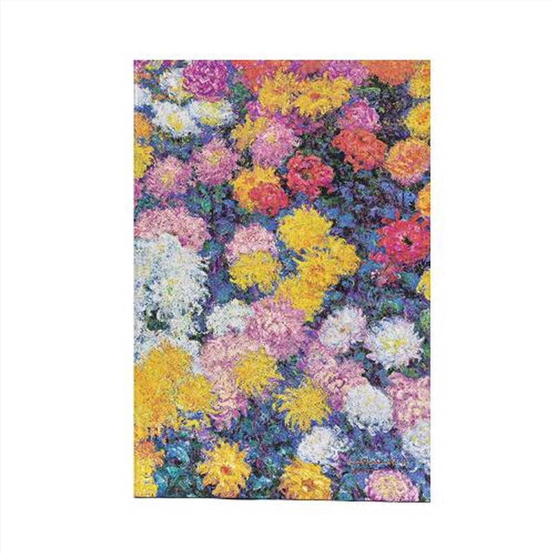 Monet s Chrysanthemums Mini Lined Hardback Journal (Elastic Band Closure)/Product Detail/Notebooks & Journals