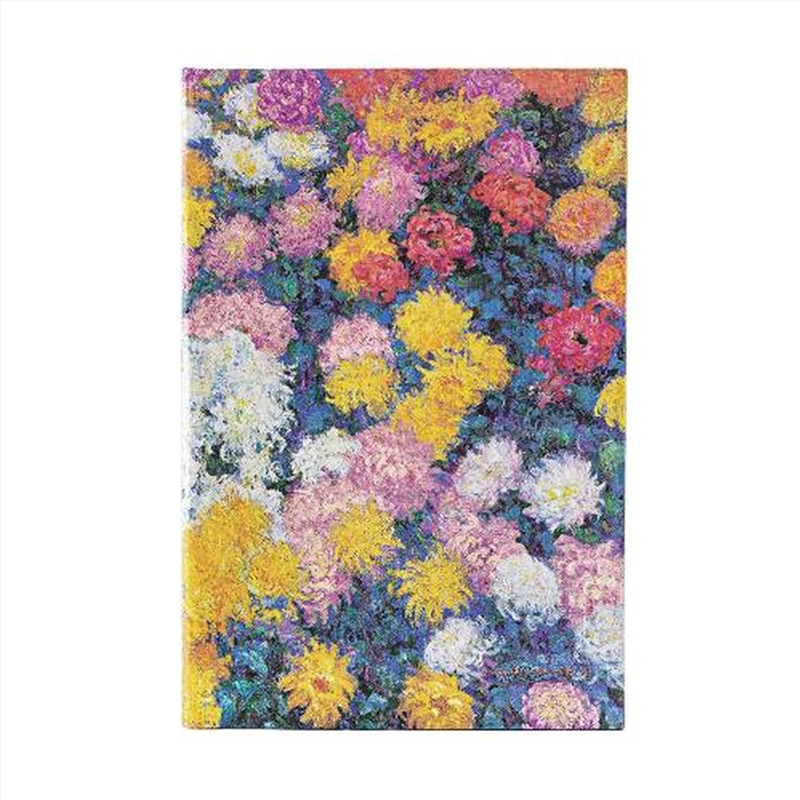 Monet s Chrysanthemums Midi Dot-Grid Hardback Journal (Elastic Band Closure)/Product Detail/Notebooks & Journals