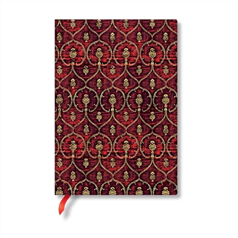 Red Velvet Midi Unlined Softcover Flexi Journal (Elastic Band Closure)/Product Detail/Notebooks & Journals