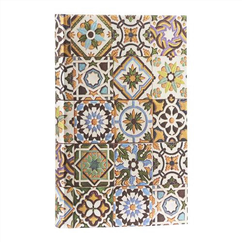 Porto (Portuguese Tiles) Mini Lined Hardback Journal (Elastic Band Closure)/Product Detail/Notebooks & Journals