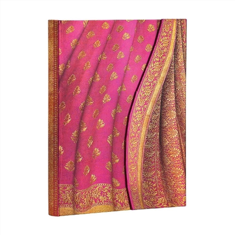 Gulabi (Varanasi Silks and Saris) Midi Lined Hardcover Journal/Product Detail/Notebooks & Journals