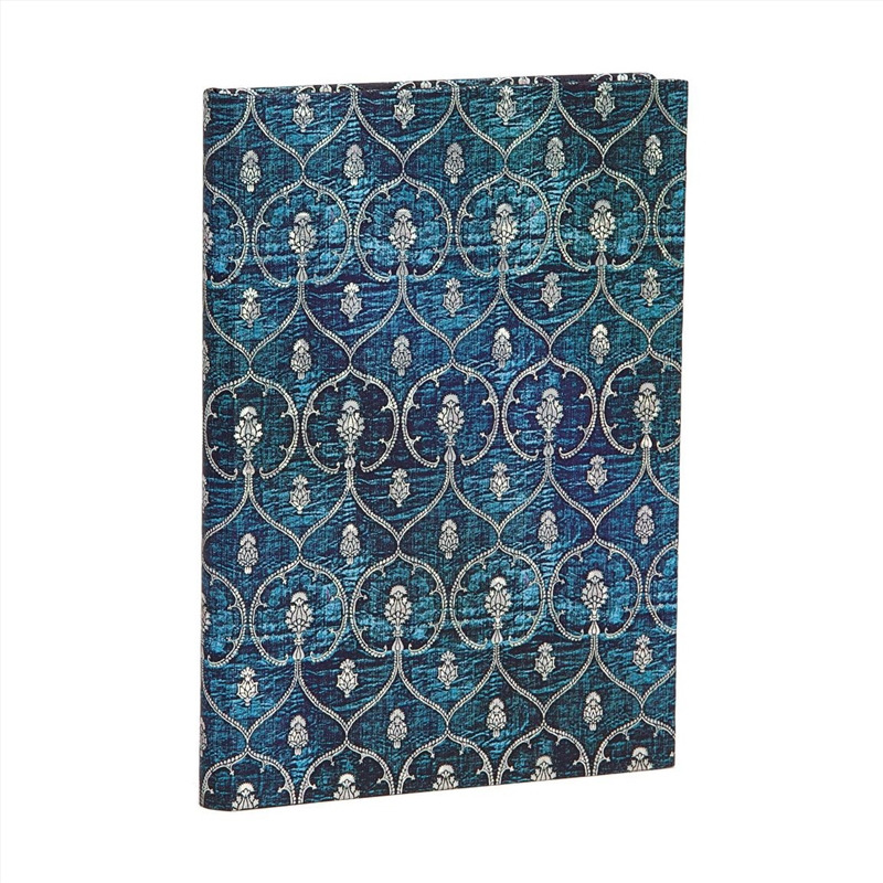 Blue Velvet Midi Lined Journal (Elastic Band Closure)/Product Detail/Notebooks & Journals