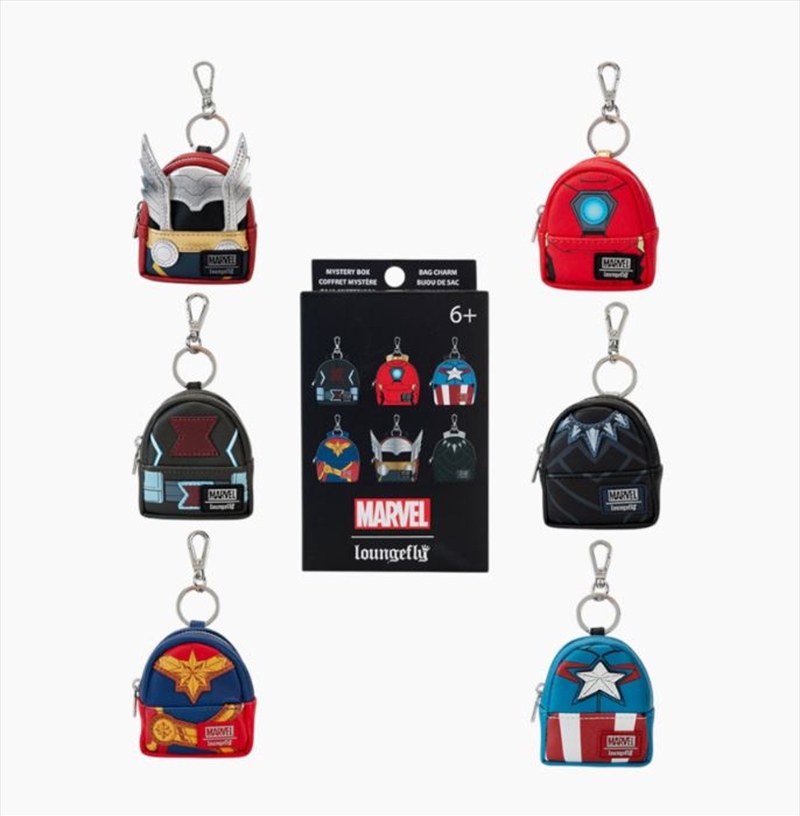 Loungefly Marvel Comics - Avengers Cosplay Mystery Bag Charm (SENT AT RANDOM)/Product Detail/Keyrings