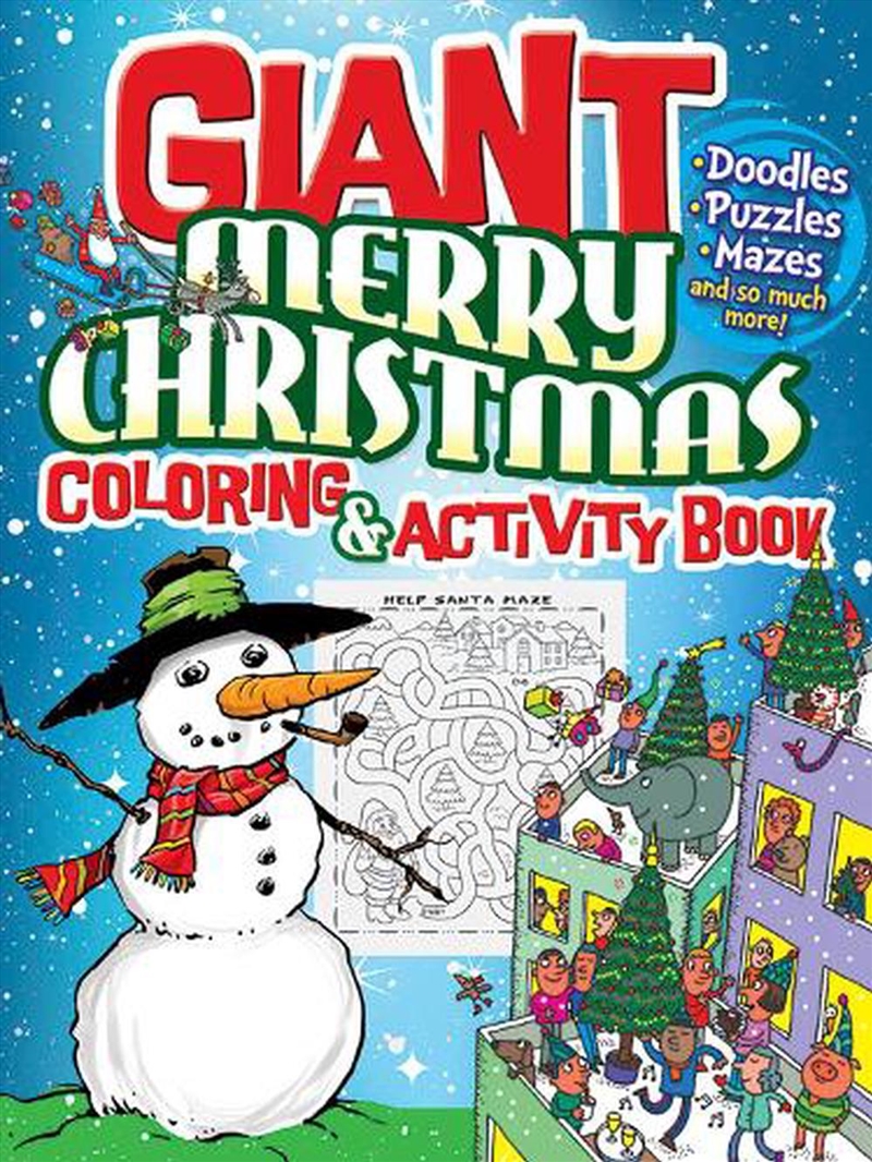 GIANT Merry Christmas Coloring and Activity Book/Product Detail/Kids Activity Books