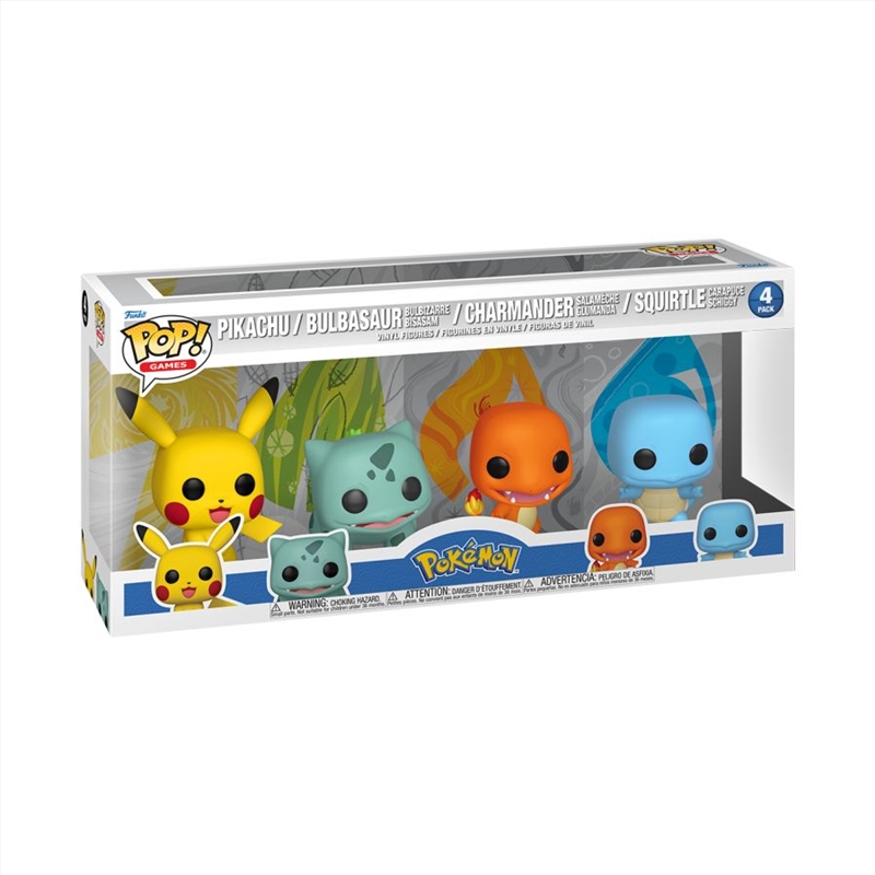 Pokemon - Starters US Exclusive Pop! Vinyl 4-Pack [RS]/Product Detail/Standard Pop Vinyl