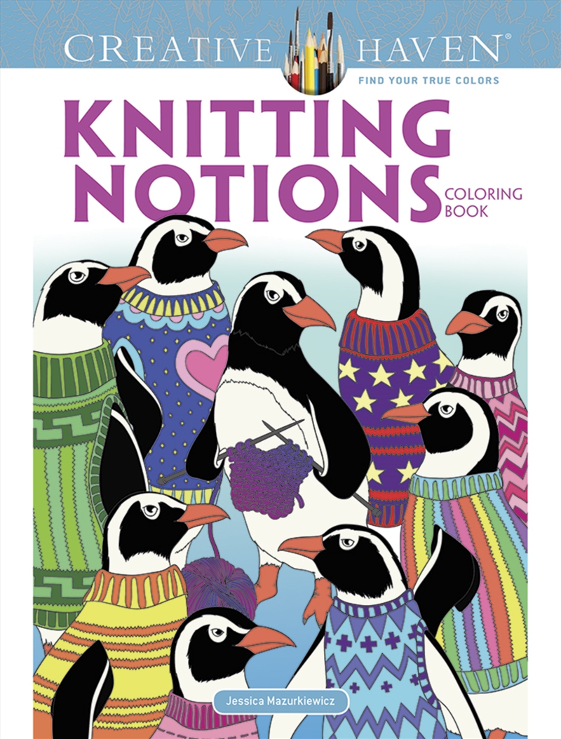 Creative Haven Knitting Notions Coloring Book/Product Detail/Adults Colouring