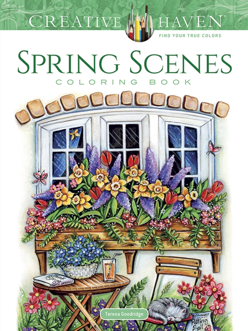 Creative Haven Spring Scenes Coloring Book/Product Detail/Adults Colouring