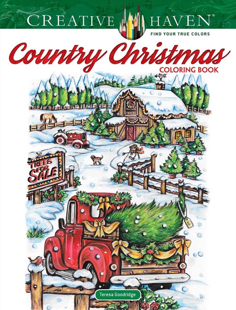 Creative Haven Country Christmas Coloring Book/Product Detail/Kids Colouring