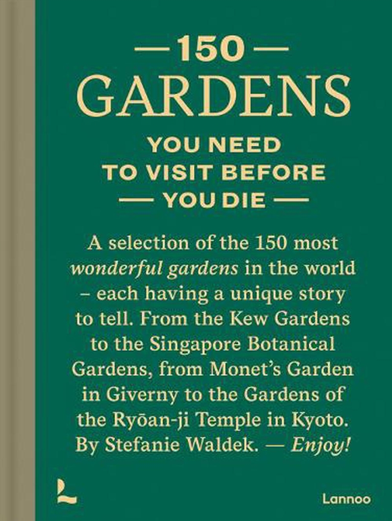 150 Gardens You Need To Visit Before You Die/Product Detail/Travel & Holidays