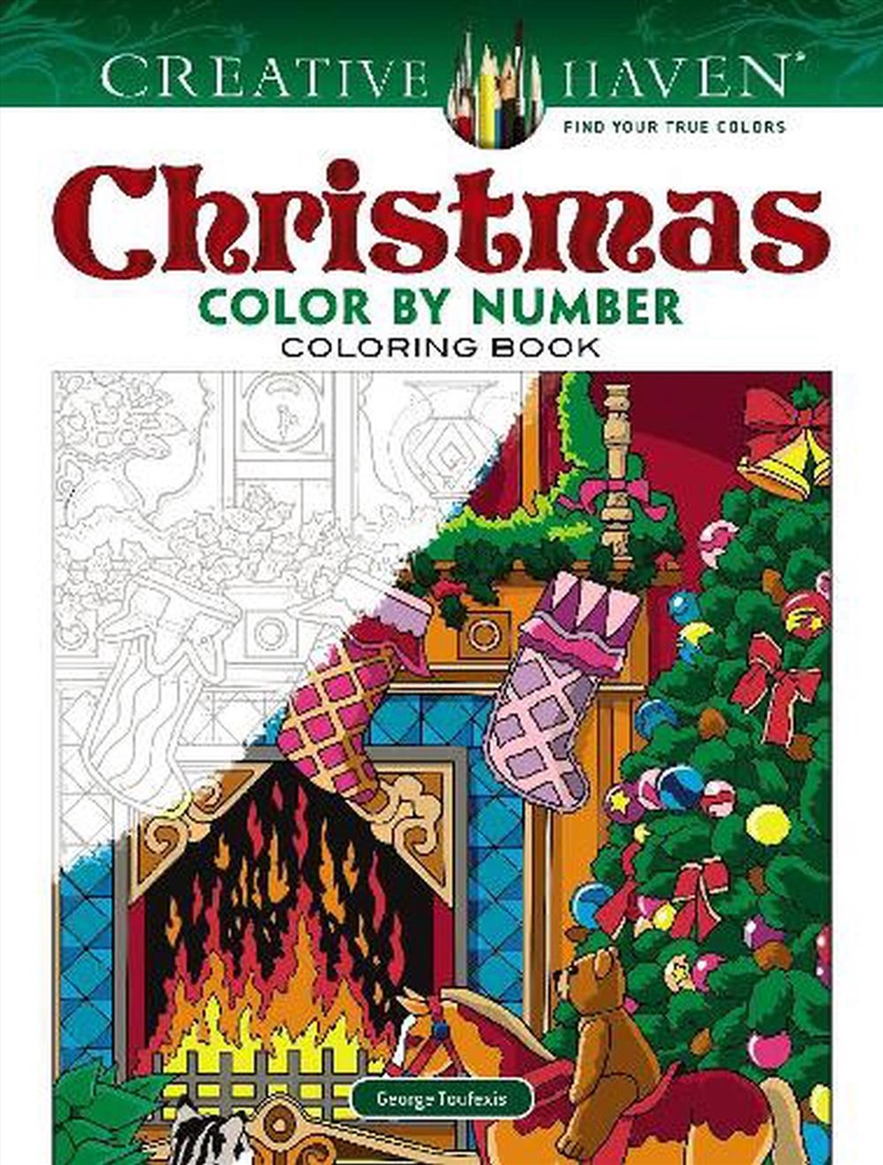 Creative Haven Christmas Color by Number Christmas/Product Detail/Kids Activity Books